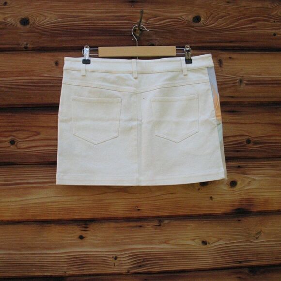 NWT Tibi Print Stretch Cotton Mini Skirt - Picture 4 of 7